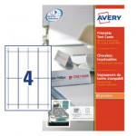 Avery Printable Tent Card 120x45mm 4 Per Sheet 190gsm White (Pack 40) L4794-10