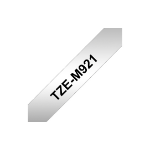 Brother TZE-M921 DirectLabel black on silver metallic 9mm x 8m for Brother P-Touch TZ 3.5-18mm/6-12mm/6-18mm/6-24mm/6-36mm