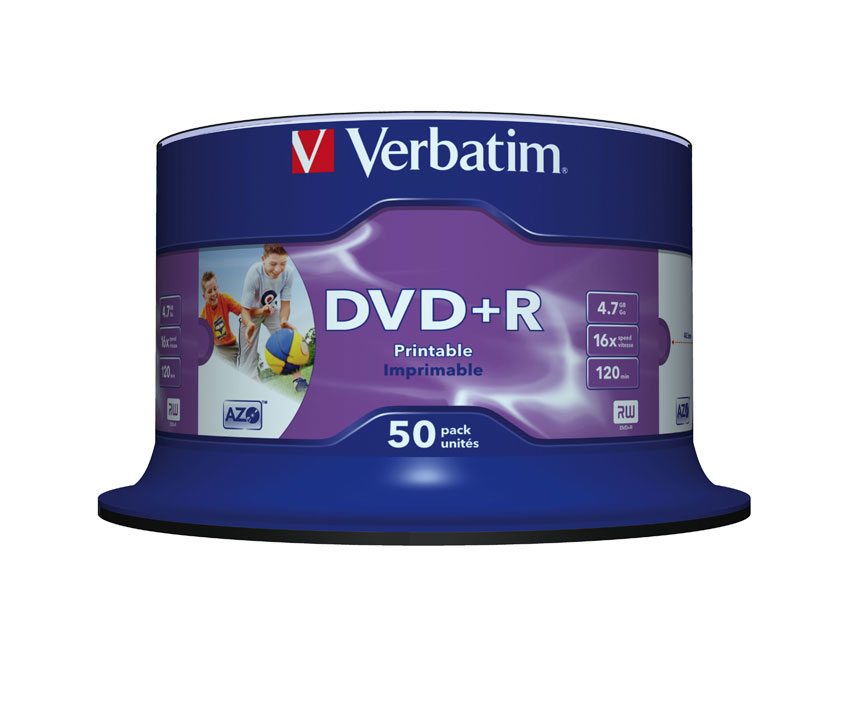 Verbatim DVD+R 16X 4.7GB (Pack of 50) 43234