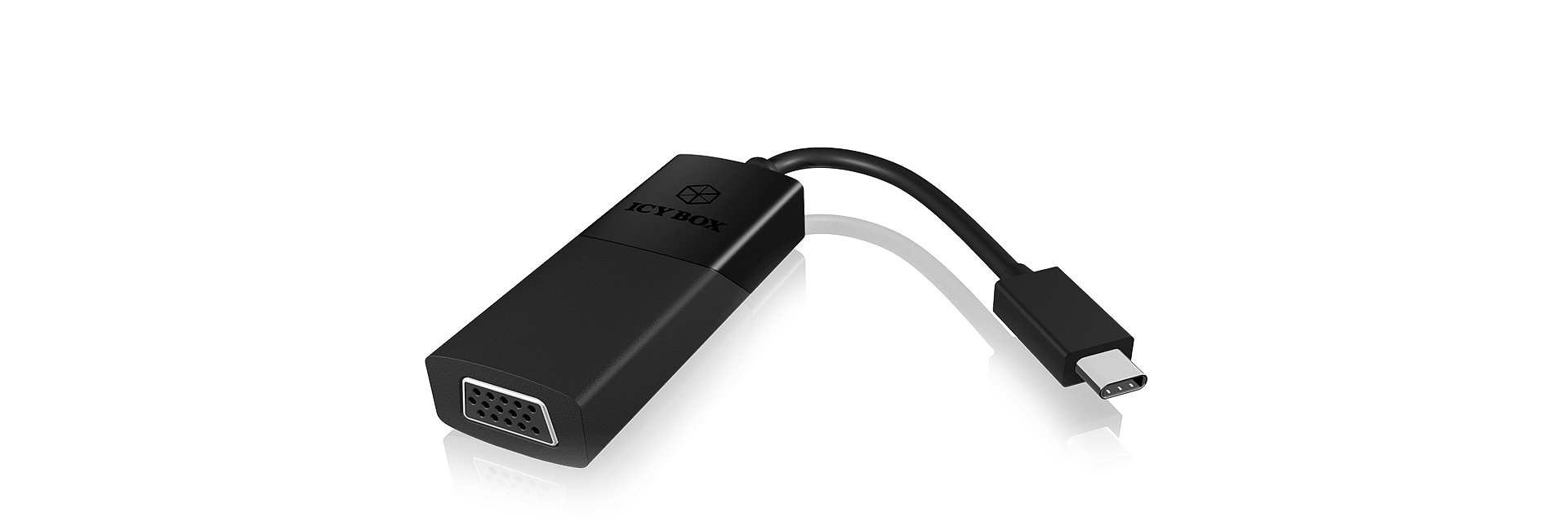 Image of ICY BOX 60021 USB graphics adapter 2048 x 1152 pixels Black