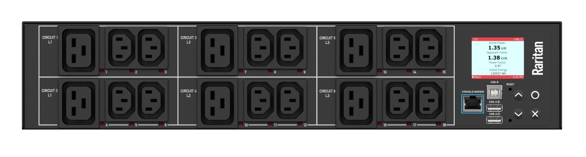 Raritan PX3-4906R power distribution unit (PDU) 18 AC outlet(s) 2U Bla