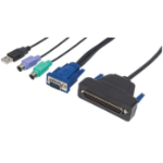 Intellinet VGA 1-Port Cable for KVM Console, PS2, USB and VGA Connectors