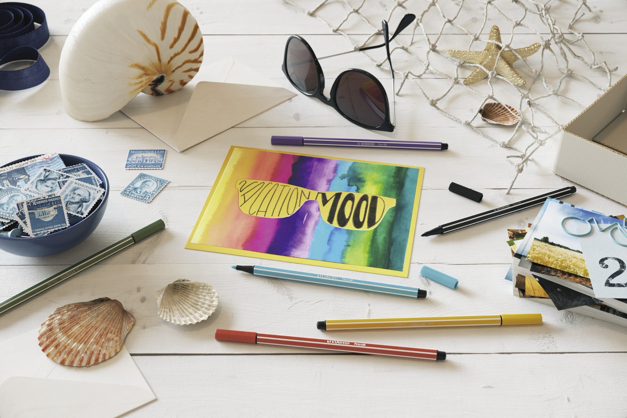 STABILO Pen 68 felt pen Multicolour 10 pc(s)