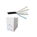 FDL CAT.6 UTP STRANDED PATCH CABLE LSZH (305M BOX) - BLACK