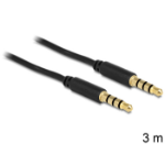 DeLOCK 3.5mm - 3.5mm, 3m audio cable Black