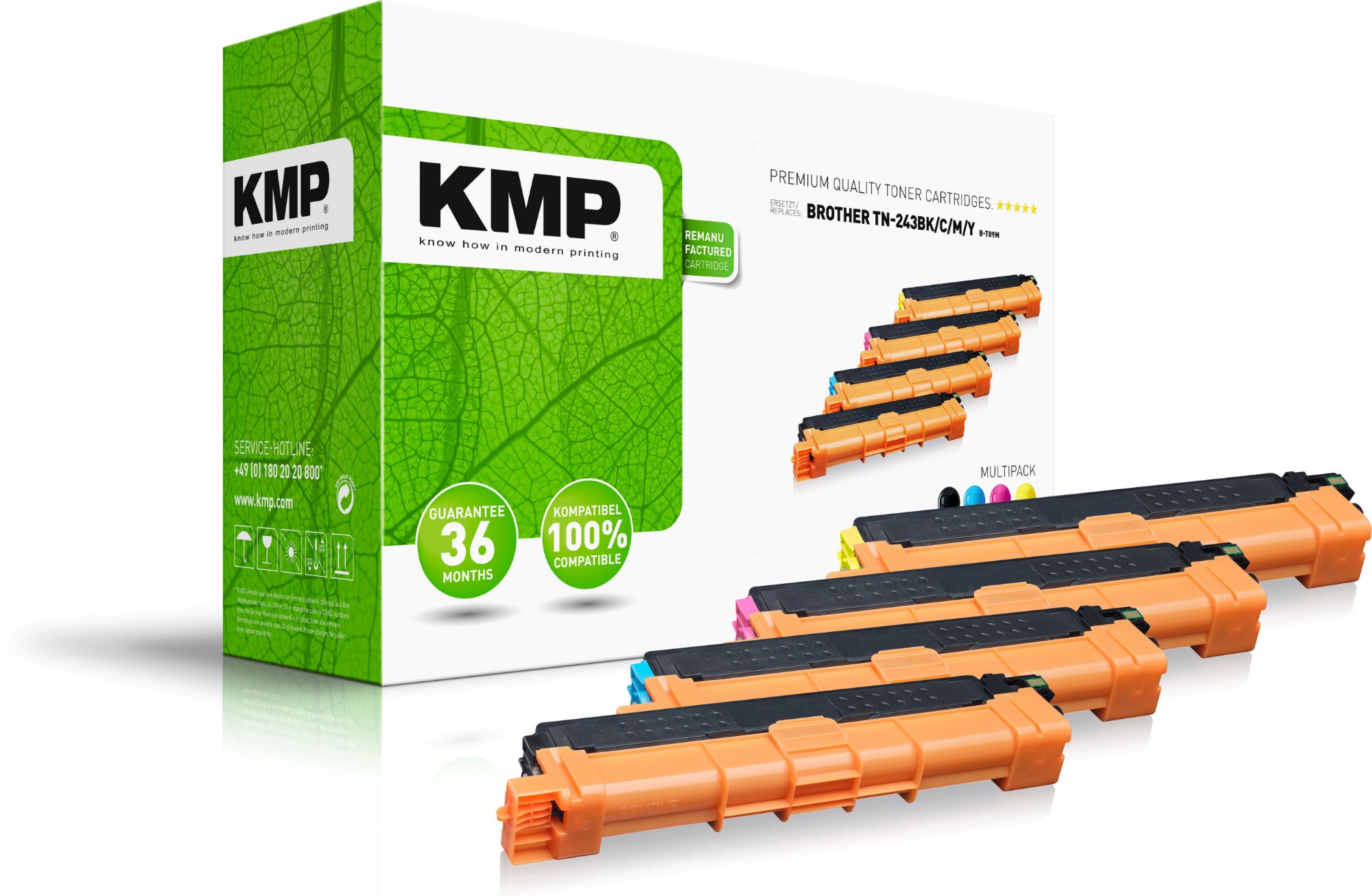 KMP 1268,0005 toner cartridge 4 pc(s) Compatible Black, Cyan, Magenta, Yellow