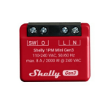 Shelly 1PM Mini Gen3 electrical switch Smart switch 1P Red