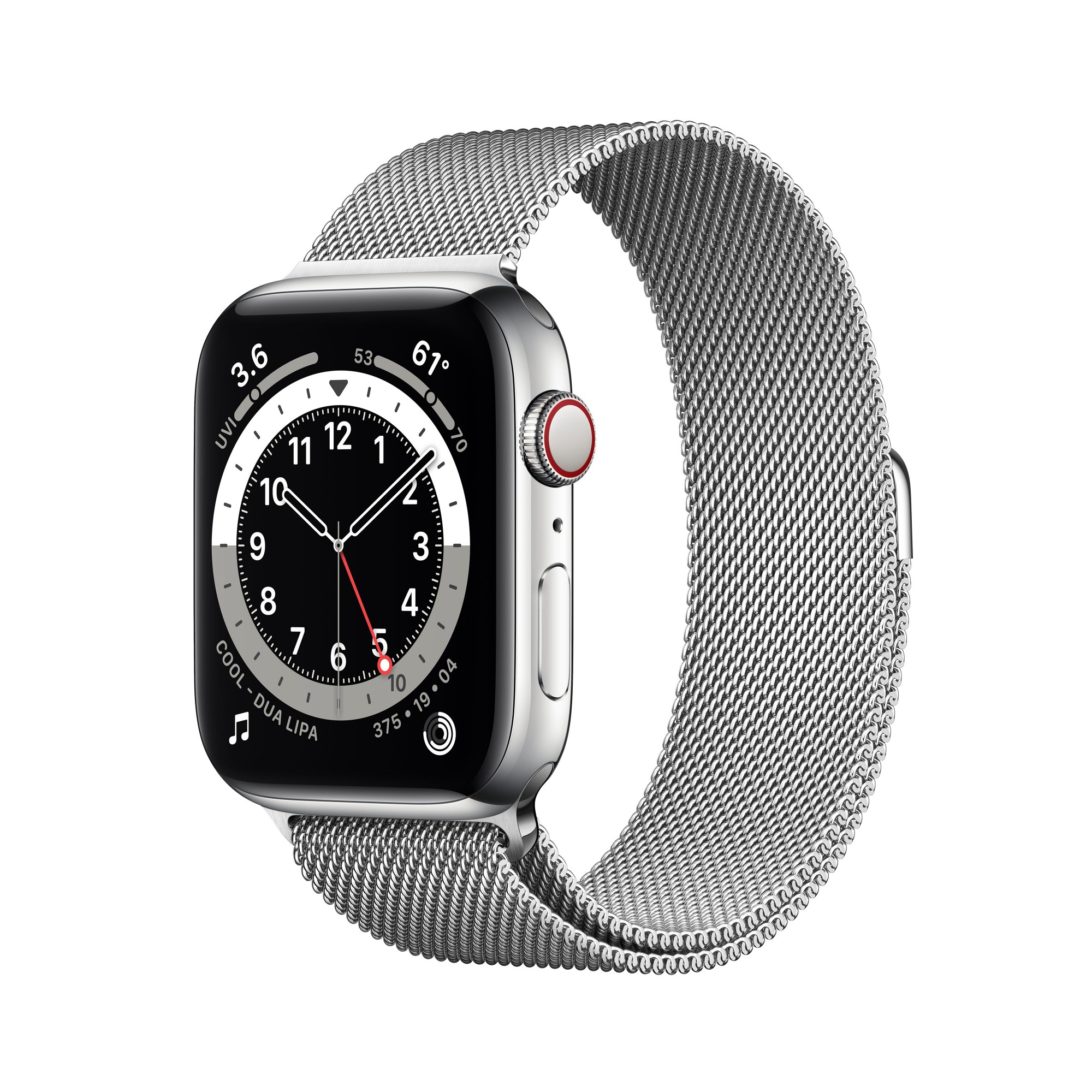 Apple Watch Series 6 OLED 44 mm Silver 4G GPS (satellite)