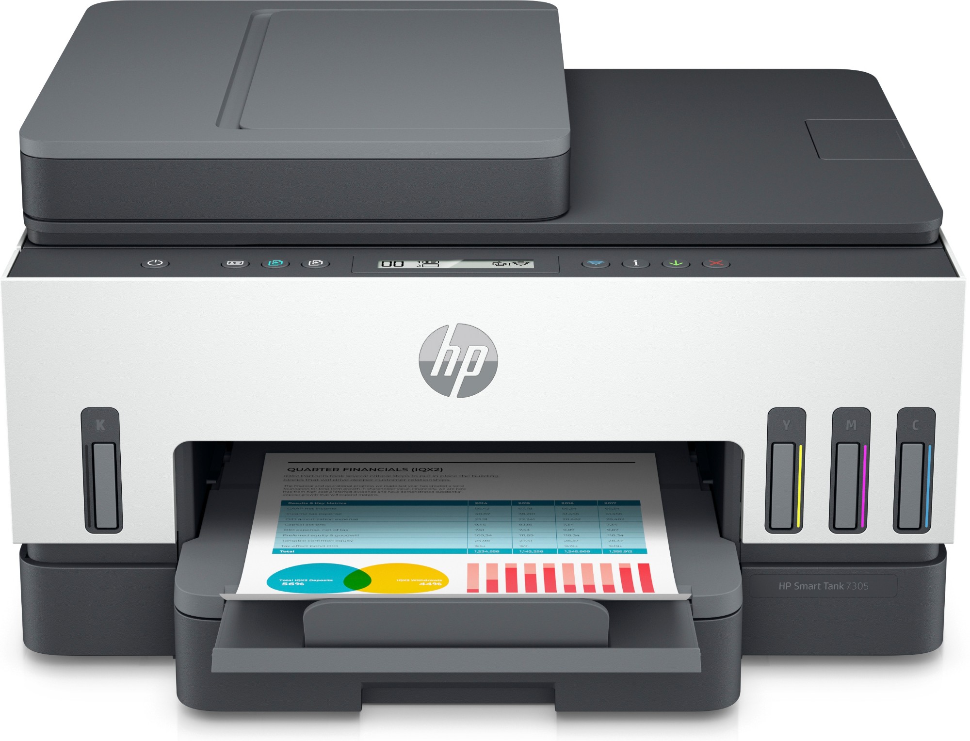 HP Smart Tank 7305e All-in-One, Colour, Printer for Home and home office, Print, Scan, Copy, ADF, Wireless, 35-sheet ADF; Scan to PDF; Two-sided printing