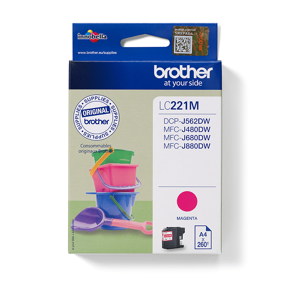 Image of Brother LC-221M Ink cartridge magenta, 260 pages ISO/IEC 24711...