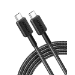 Anker Braided USB-C to USB-C Charging Cable 1.8 m, Black