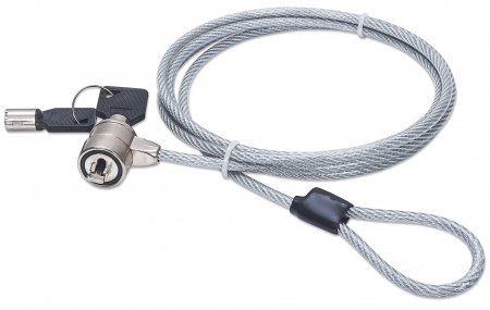 Image of Manhattan Mobile Security Laptop Lock, Key Lock, 1.4m, Compatible...
