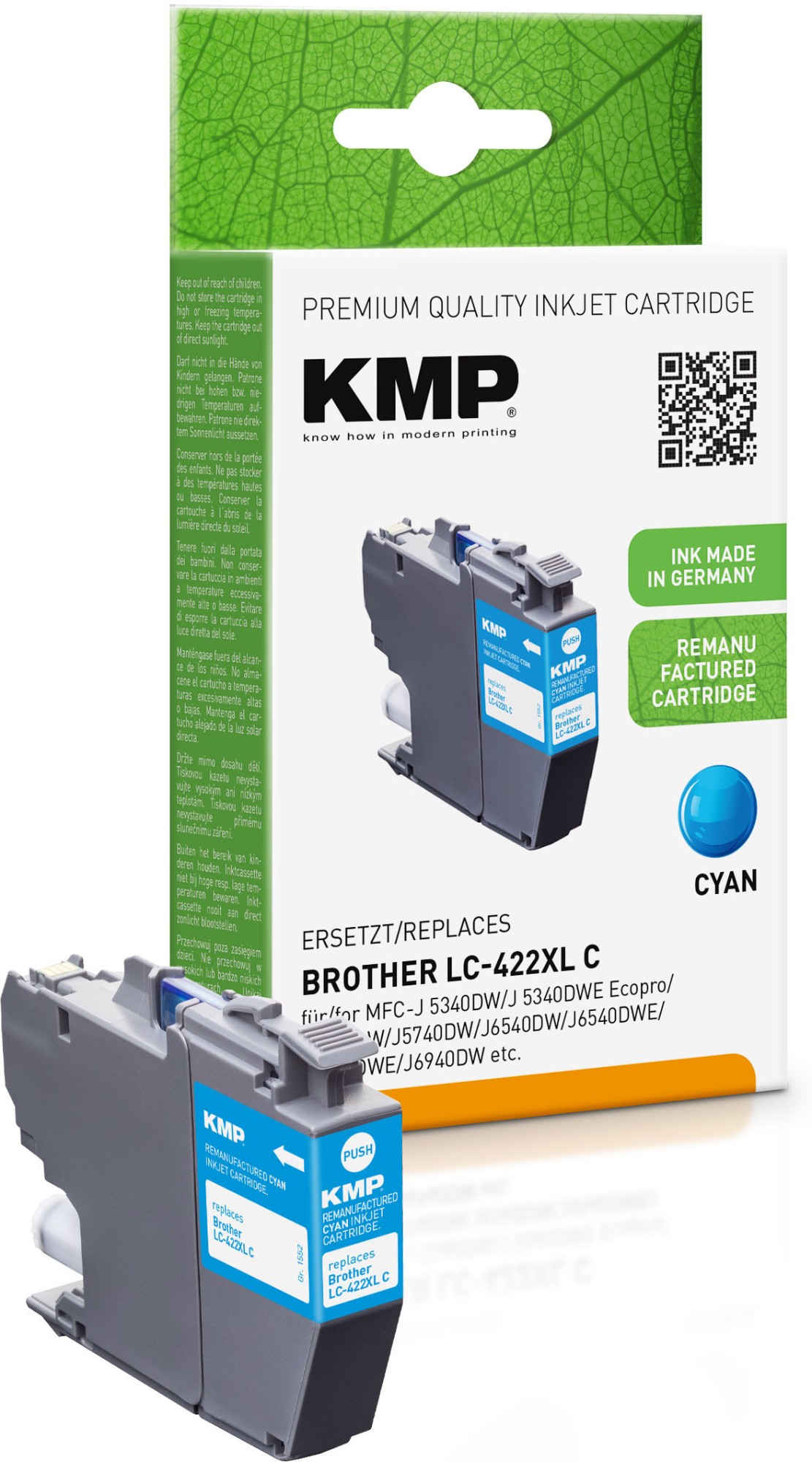 KMP 1552,4003 ink cartridge 1 pc(s) Original High (L) Yield Cyan