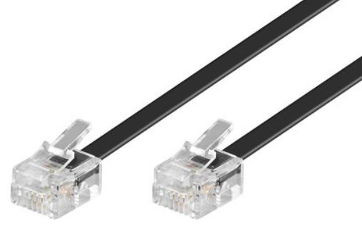 Microconnect Black Mpk186 Telephone Cable 6 M