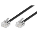 Microconnect MPK186 telephone cable 6 m Black