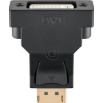 Goobay DisplayPort/DVI-D Adapter 1.1, gold-plated, Black