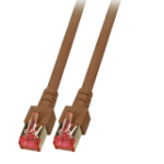 EFB Elektronik Patchkabel RJ45 S/FTP Cat6 3 m braun networking cable Brown S/FTP (S-STP)