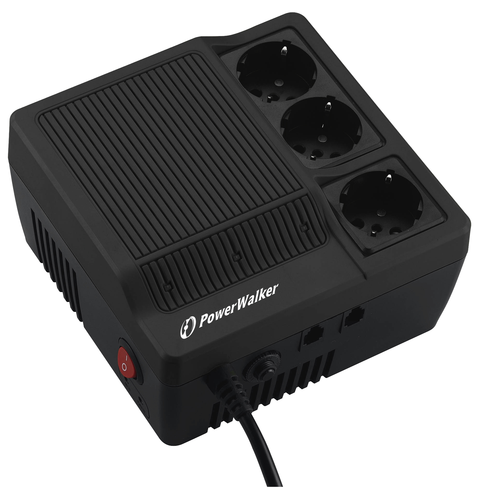 Image of PowerWalker AVR 600 voltage regulator 3 AC outlet(s) Black