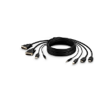 Belkin F1DN2CCBL-DH-10 KVM cable 3 m Black