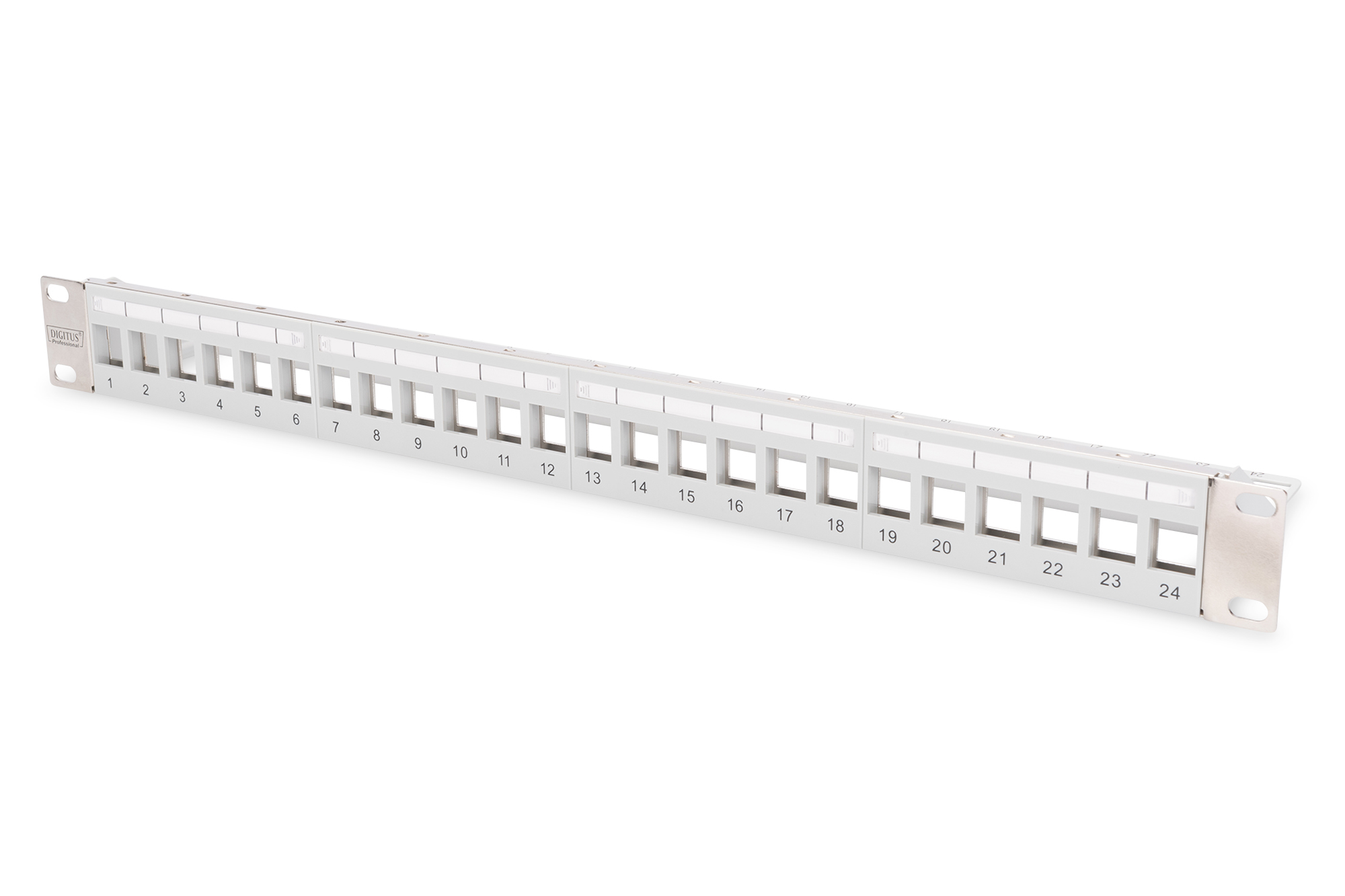 Image of Digitus Modular Patch Panel for Keystone Jack 1U Rack Mount - Unloaded