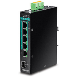 Trendnet TI-PG541 netwerk-switch Unmanaged L2 Gigabit Ethernet (10/100/1000) Power over Ethernet (PoE) Zwart