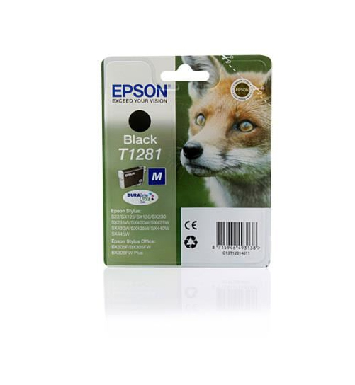 Epson C13T12814011/T1281 Ink cartridge black. 170 pages 5.9ml for Epso