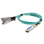 AddOn Networks ADD-Q28HPAS28CI-O15M InfiniBand/fibre optic cable 15 m QSFP28 4x SFP28 AOC Aqua colour