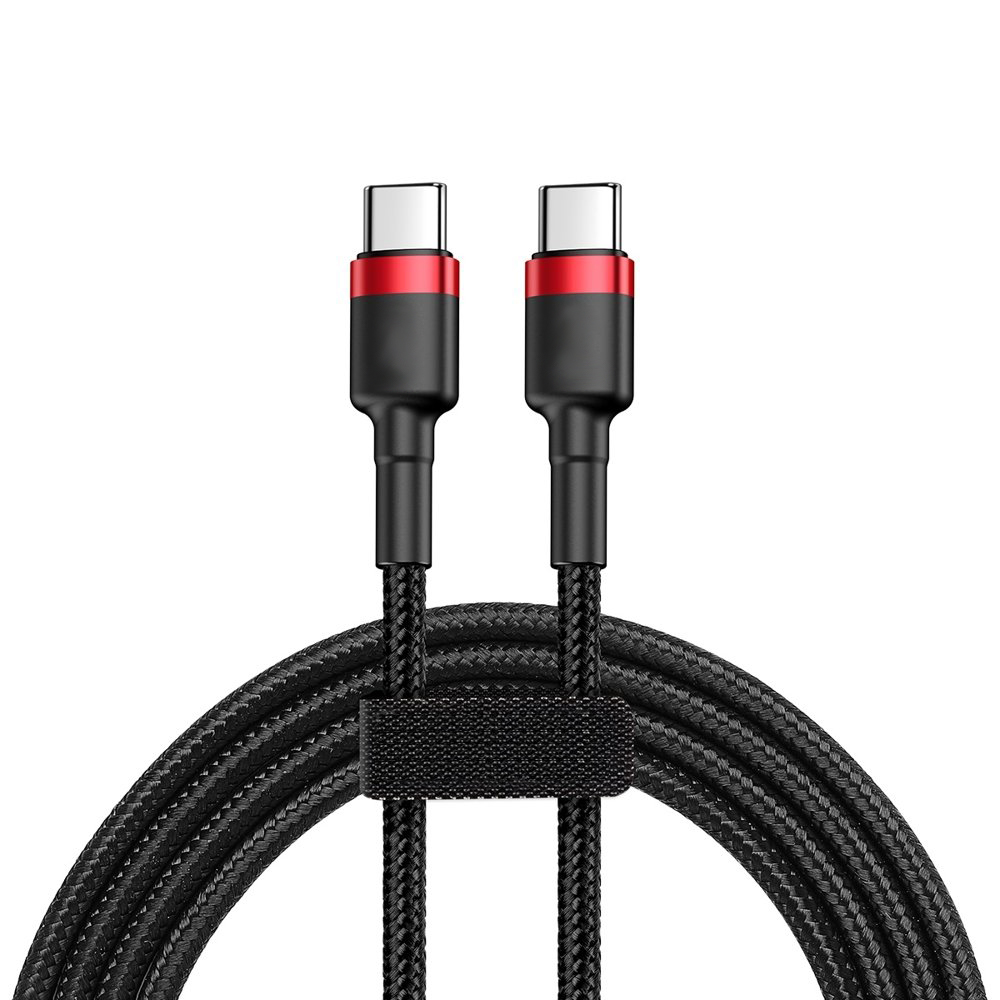 EU Product - Cafule USB-C to USB-C, QC 3.0, PD, 3A, 2m - Black thumbnail