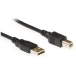 Eminent USB 2.0, 1.8m USB-kabel 1,8 m USB A USB B Zwart
