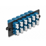 DeLOCK Fiber Optic Adapter Panel LC Duplex UPC 12 Port blue