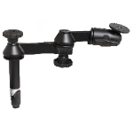 RAM Mounts 4" Upper Pole with Double Swing Arms & Round Plate
