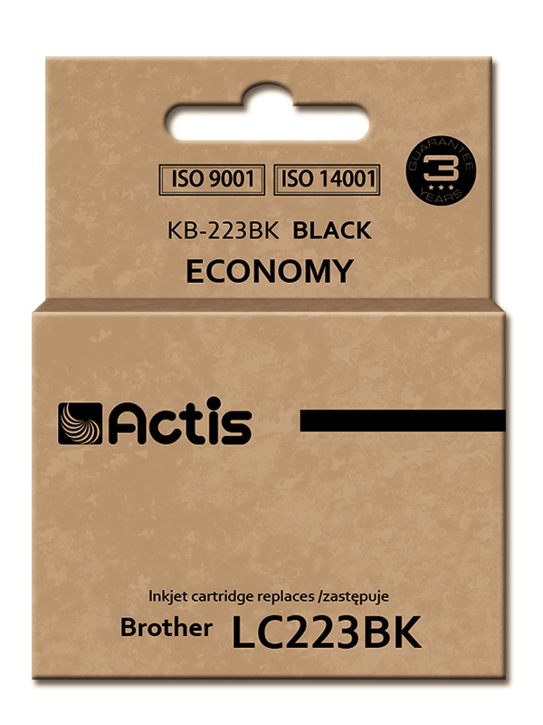 Actis KB-223BK ink (replacement for Brother LC223BK; Standard; 16 ml; black)