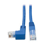 Tripp Lite N204-001-BL-DN Down-Angle Cat6 Gigabit Molded UTP Ethernet Cable (RJ45 Right-Angle Down M to RJ45 M), Blue, 1 ft. (0.31 m)