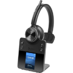 HP Poly Savi 7410 OFFICE - Savi 7400 series - headset - on-ear - DECT / Bluetooth - wireless - black