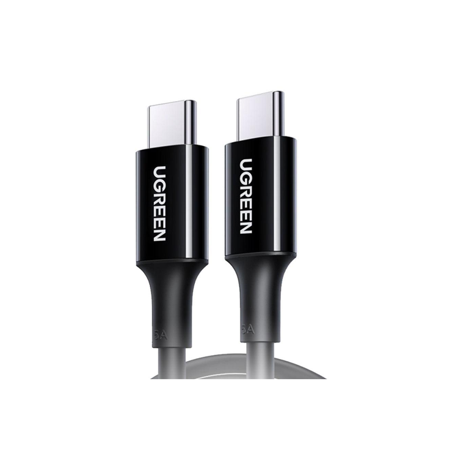 Ugreen Type C 2.0 Male To Type C 2.0 Male 5A Data Cable - Black