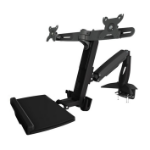 Aavara WS742 AAVARA DUAL SIT-STAND WORKSTATION COMBO CLAMP (UP TO 24Inch)