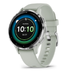 Garmin Venu 3S 3.05 cm (1.2") AMOLED 41 mm Digital 390 x 390 pixels Touchscreen Grey, Silver Wi-Fi GPS (satellite)