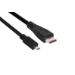 CLUB3D Micro HDMI™ to HDMI™ 2.0 4K60Hz Cable 1M / 3.28Ft