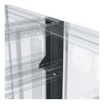 Middle Atlantic Products 38 RU Cable Chase Front/Back Section for BGR Racks