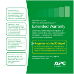APC WBEXTWAR1YR-AC-03 warranty/support extension