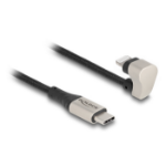 DeLOCK 80025 Lightning-kabel 1 m Zwart, Zilver
