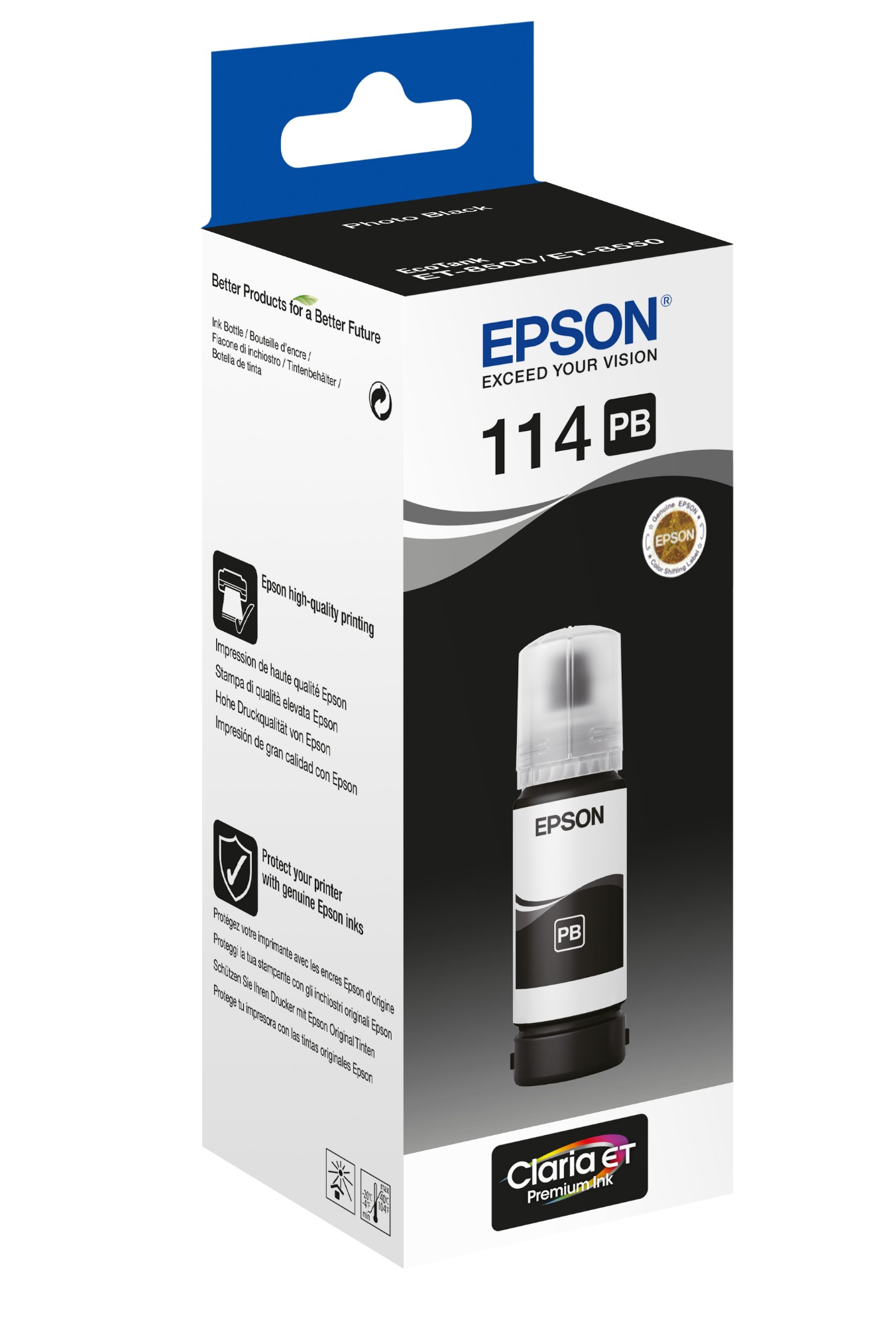 Epson 114 EcoTank Photo Black ink bottle