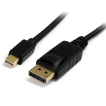 StarTech.com 2m (6ft) Mini DisplayPort to DisplayPort 1.2 Cable - 4K x 2K UHD Mini DisplayPort to DisplayPort Adapter Cable - Mini DP to DP Cable for Monitor - mDP to DP Converter Cord