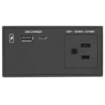 Extron Flex55 AC+USB 130 US socket-outlet AC + USB A + USB C Black
