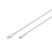 Digitus Lightning silicone connection cable, USB-C - Lightning, 1m, white