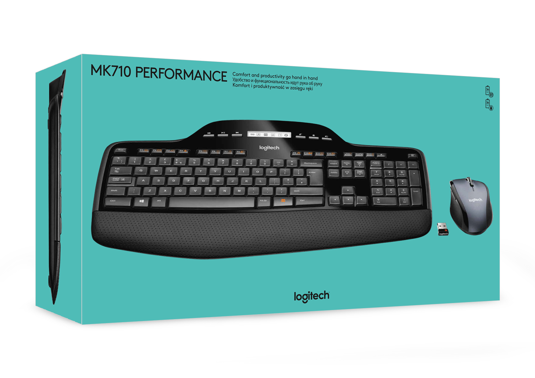 Logitech MK710 keyboard RF Wireless QWERTY Italian Black