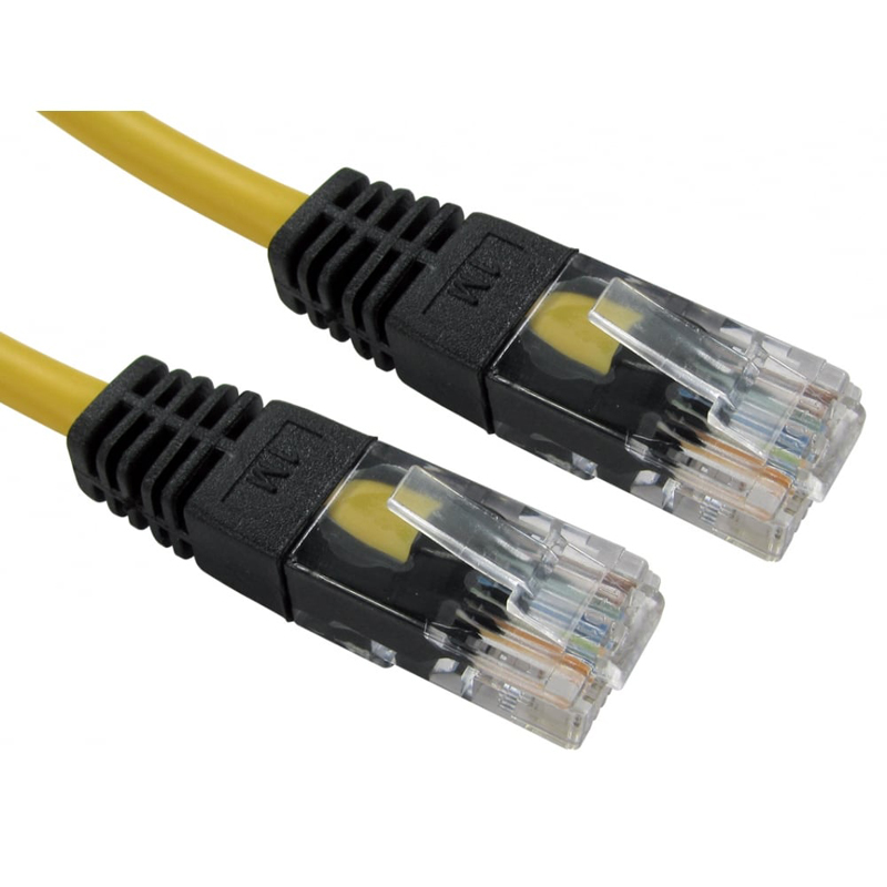 Image of FDL 1M CAT.5e UTP CROSSOVER PATCH CABLE - YELLOW