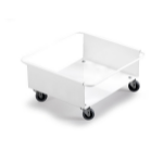 Durable 1801668010 trash can accessory White Trolley