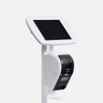 Bouncepad Original Elevate + Brother Printer Mount (inc USB Cable) | Apple iPad Air 6th Gen 11-inch (2024) | White | Covered Front Camera and Home Button