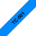 Brother TC-501 cinta para impresora de etiquetas Negro sobre azul